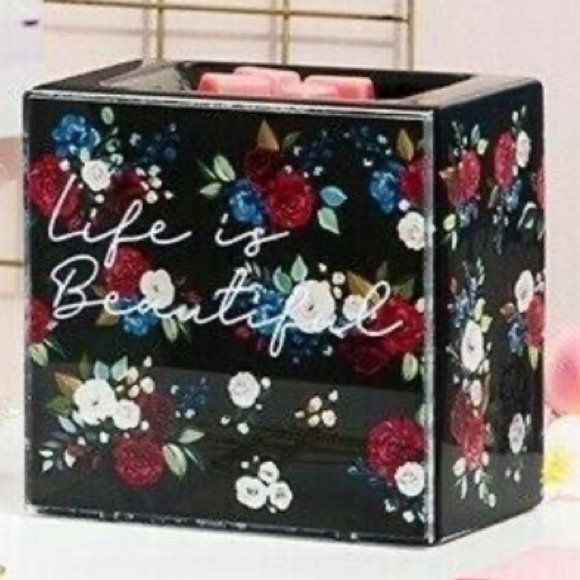 NWOB SCENTSY Life Is Beautiful Neon Light Up Wax Warmer April 2021 Discontinued - Picture 2 of 6